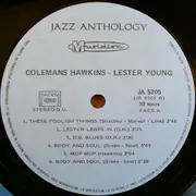 LP - Coleman Hawkins / Lester Young - The Great Tenors 1945/1946