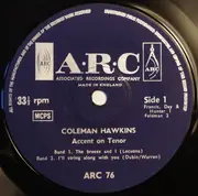 7inch Vinyl Single - Coleman Hawkins - Accent On Tenor