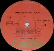 LP - Coleman Hawkins - Masters Of Jazz 4