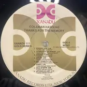 LP - Coleman Hawkins - Thanks For The Memory - Mono
