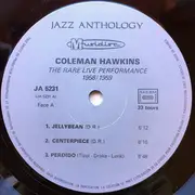 LP - Coleman Hawkins - The Rare Live Performance 1958/1959
