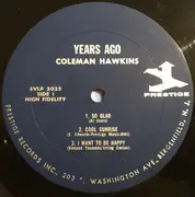 LP - Coleman Hawkins - Years Ago