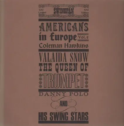 Coleman Hawkins, Valaida Snow, Danny Polo - Americans In Europe Vol. 2