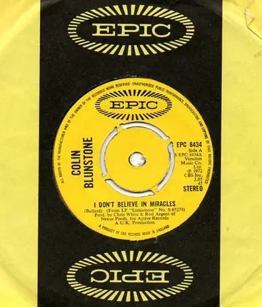 Colin Blunstone - I Don't Believe In Miracles