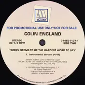 colin england - Sorry Seems To Be The Hardest Word To Say