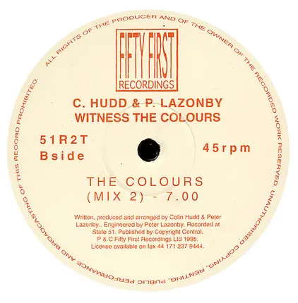 Colin Hudd & Pete Lazonby - Witness The Colors