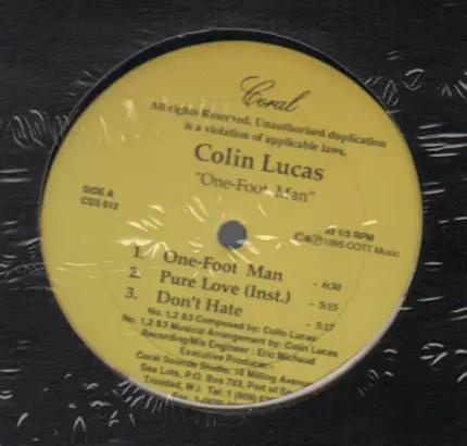 Colin Lucas - One Foot Man