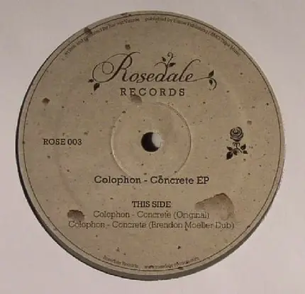 Colophon - Concrete EP
