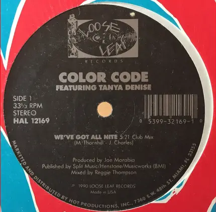 Color Code Featuring Tanya Denise - We've Got All Nite
