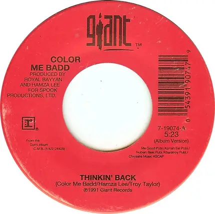 Color Me Badd - Thinkin' Back
