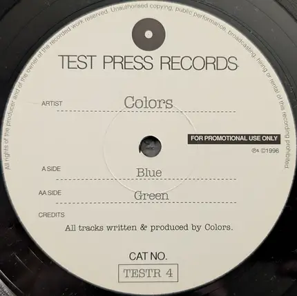 Colours - Blue / Green