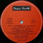 LP - Cora Vaucaire - Enregistrement Public Au Théâtre De La Ville - Gatefold Flip-Back