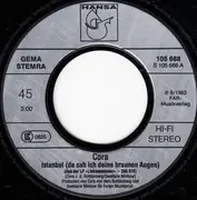 7inch Vinyl Single - Cora - Istanbul (Da Sah Ich Deine Braunen Augen)