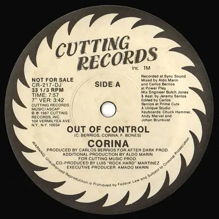 Corina - Out Of Control