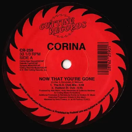 Corina - Now That You're Gone