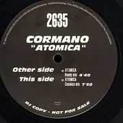 12inch Vinyl Single - Cormano - Atomica - Transparent Vinyl
