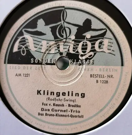 Cornel-Trio , Bruno Klennert-Quartett - Sing, Nachtigall, Sing / Klingeling