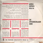 LP - Cornel-Trio, Andre Roos a.o. - Amiga-Express 1953/54 Spitzenschlager Des Jahres