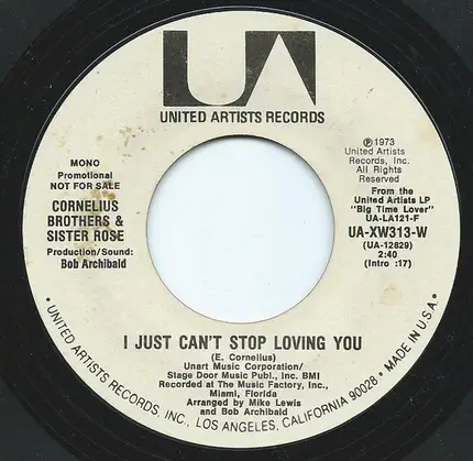 Cornelius Brothers & Sister Rose - I Just Can't Stop Loving You