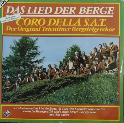 Coro Della S.A.T. - Das Lied Der Berge