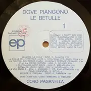 LP - Coro Paganella - Dove Piangono Le Betulle