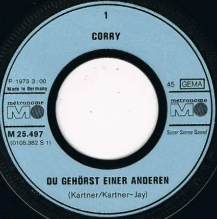 Corry Konings - Du Gehörst Einer Anderen / Sha La La
