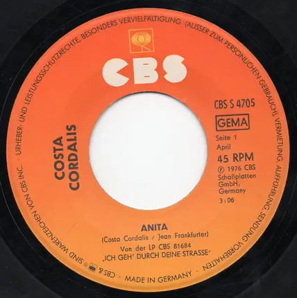 Costa Cordalis - Anita