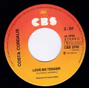 7inch Vinyl Single - Costa Cordalis - Love Me Tender / Helena