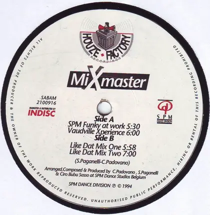 Costantino 'Mixmaster' Padovano - Untitled