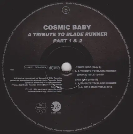 Cosmic Baby - A Tribute To Blade Runner Part 1 & 2