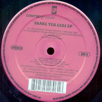 Cosmic Groove Transmission - Shake Yer Legs EP