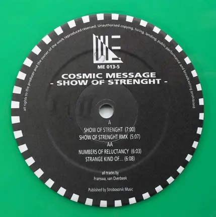 Cosmic Message - Show Of Strenght