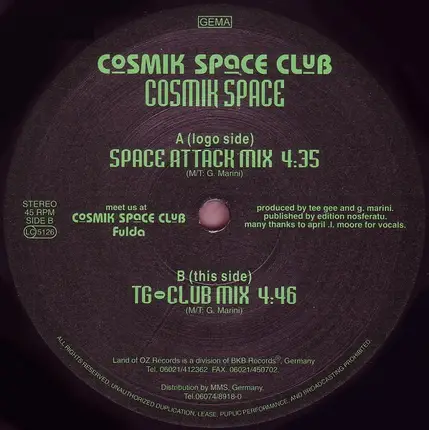 Cosmik Space Club - Cosmik Space