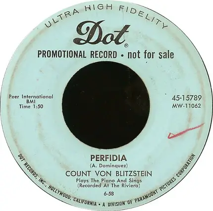 Count Von Blitzstein - Perfidia