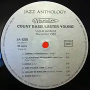 LP - Count Basie , Lester Young - Live At Birdland December 1952 New-York City