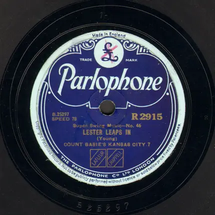 Count Basie And The Kansas City Seven - Dickie's Dream / Lester Leaps In