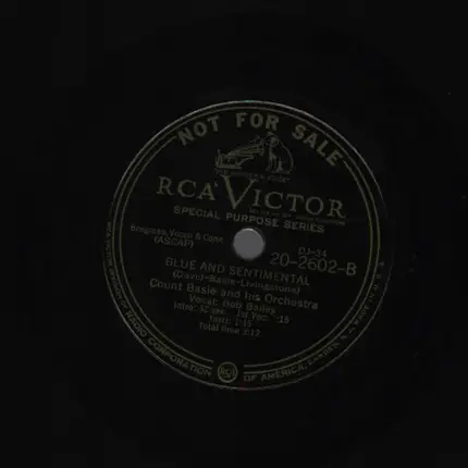 Count Basie Orchestra - Don't You Want A Man Like Me / Blue And Sentimental