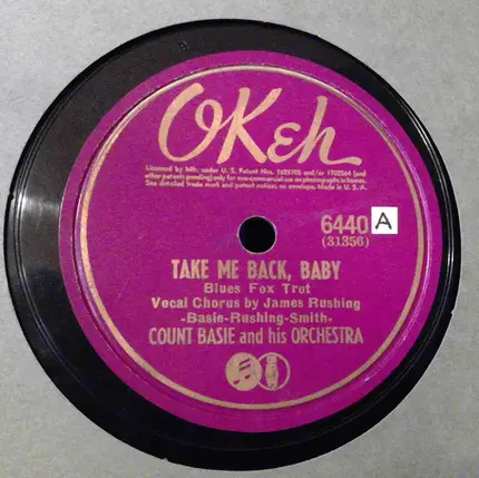 Count Basie Orchestra - Fiesta In Blue / Take Me Back, Baby