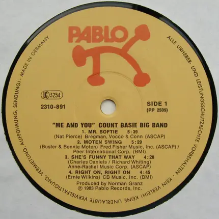 Count Basie And His Orchestra - Me and You