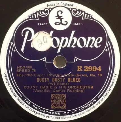 Count Basie Orchestra - Taps Miller / Rusty Dusty Blues