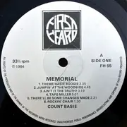 LP - Count Basie, William 'Count' Basie - Memorial