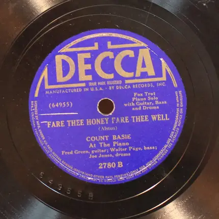 Count Basie - Oh! Red / Fare Thee Honey Fare Thee Well