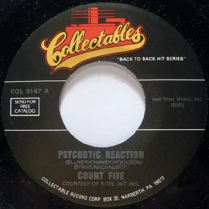 Count Five / The Pastel Six - Psychotic Reaction / Cinnamon Cinder