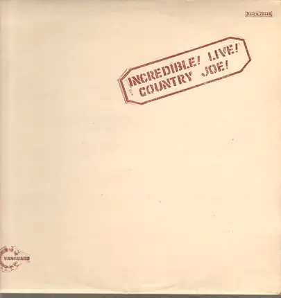 Country Joe McDonald - Incredible ! Live !