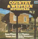 LP - George Jones, Ronnie Milsap. Carl Belew - Country & Western Superstars Vol.2