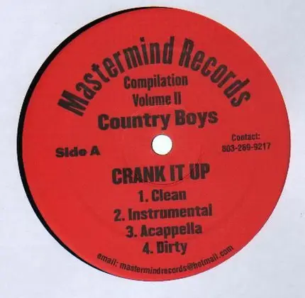Country Boys, Cold Cannons - Crank It Up / Shake It Like A Pitbull