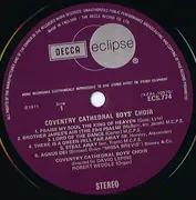 LP - Coventry Cathedral Boys Choir - Coventry Cathedral Boys Choir