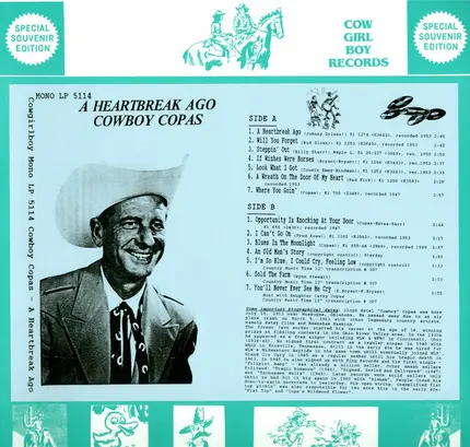Cowboy Copas - A Heartbreak Ago