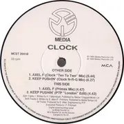 12inch Vinyl Single - Clock - Axel F / Keep Pushin'