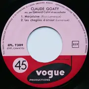 7inch Vinyl Single - Claude Goaty - Marjolaine / L'Air De Paris - EP